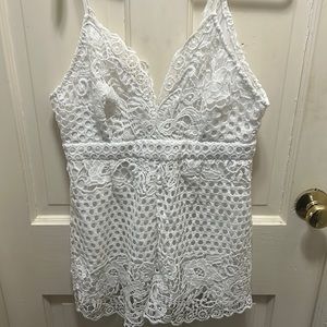 White Lace Romper